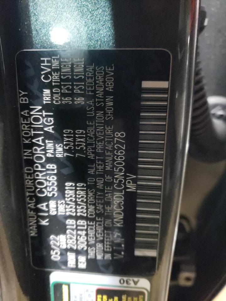 2022 KIA EV6 LIGHT VIN:KNDC3DLC5N5066278