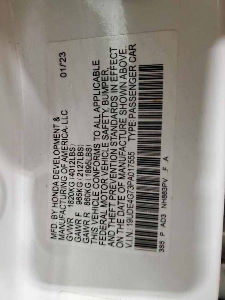 2023 ACURA INTEGRA A-SPEC TECH VIN:5TDKK3DC5CS203668