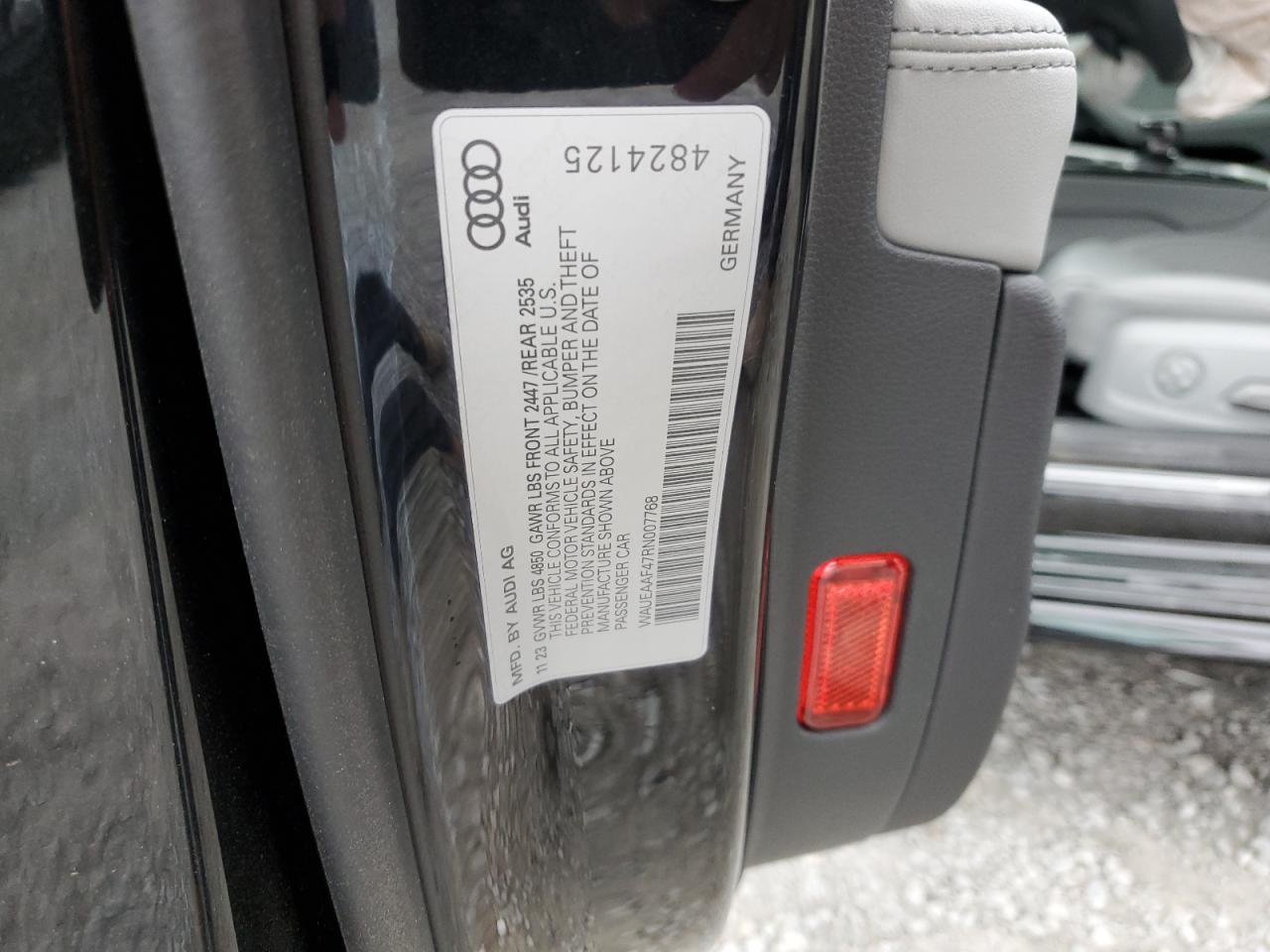 2024 AUDI A4 PREMIUM PLUS 45 VIN:WAUEAAF47RN007768