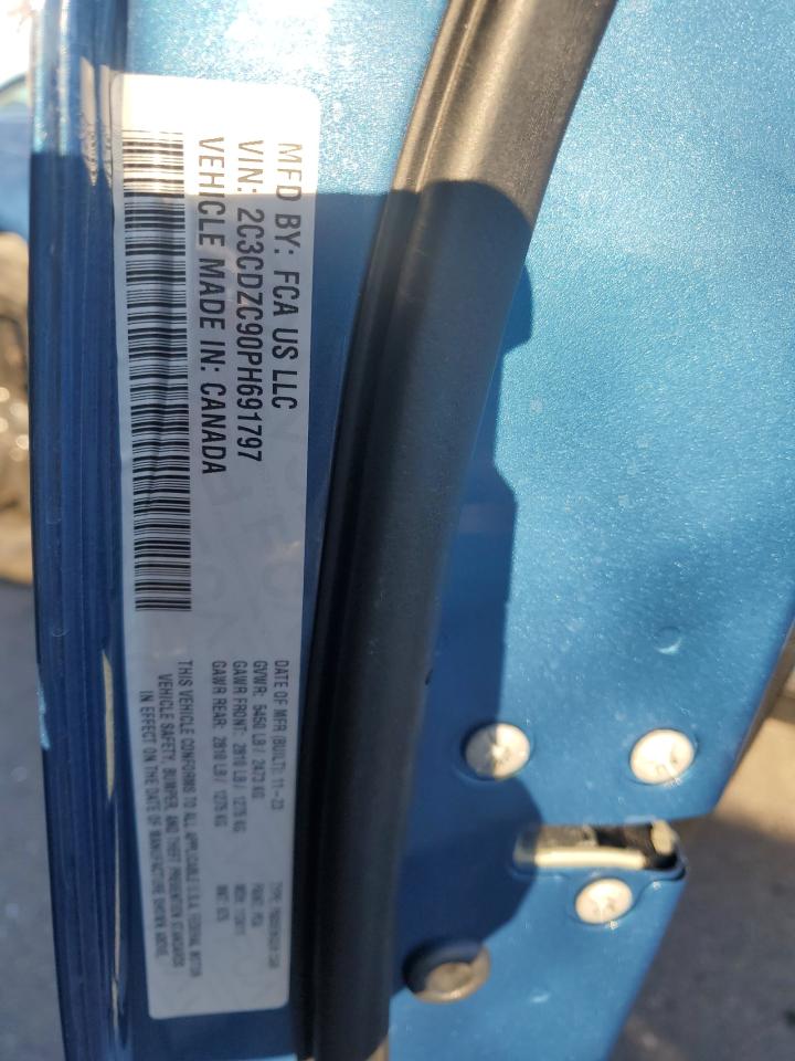 2023 DODGE CHALLENGER SRT HELLCAT VIN:2C3CDZC90PH691797