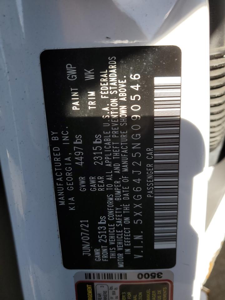 2022 KIA K5 GT LINE VIN:5XXG64J25NG090546