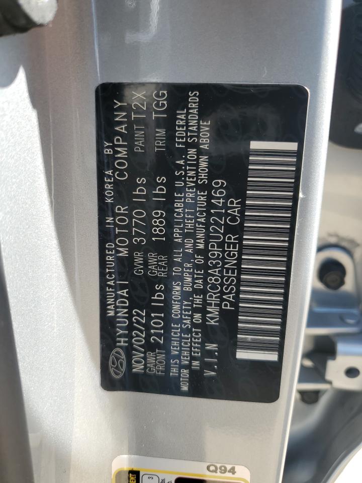 2023 HYUNDAI VENUE SEL VIN:KMHRC8A39PU221469