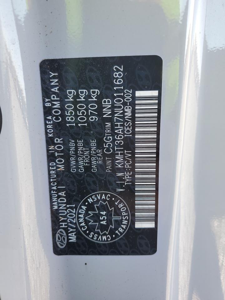 2022 HYUNDAI VELOSTER N VIN:KMHT36AH7NU011682