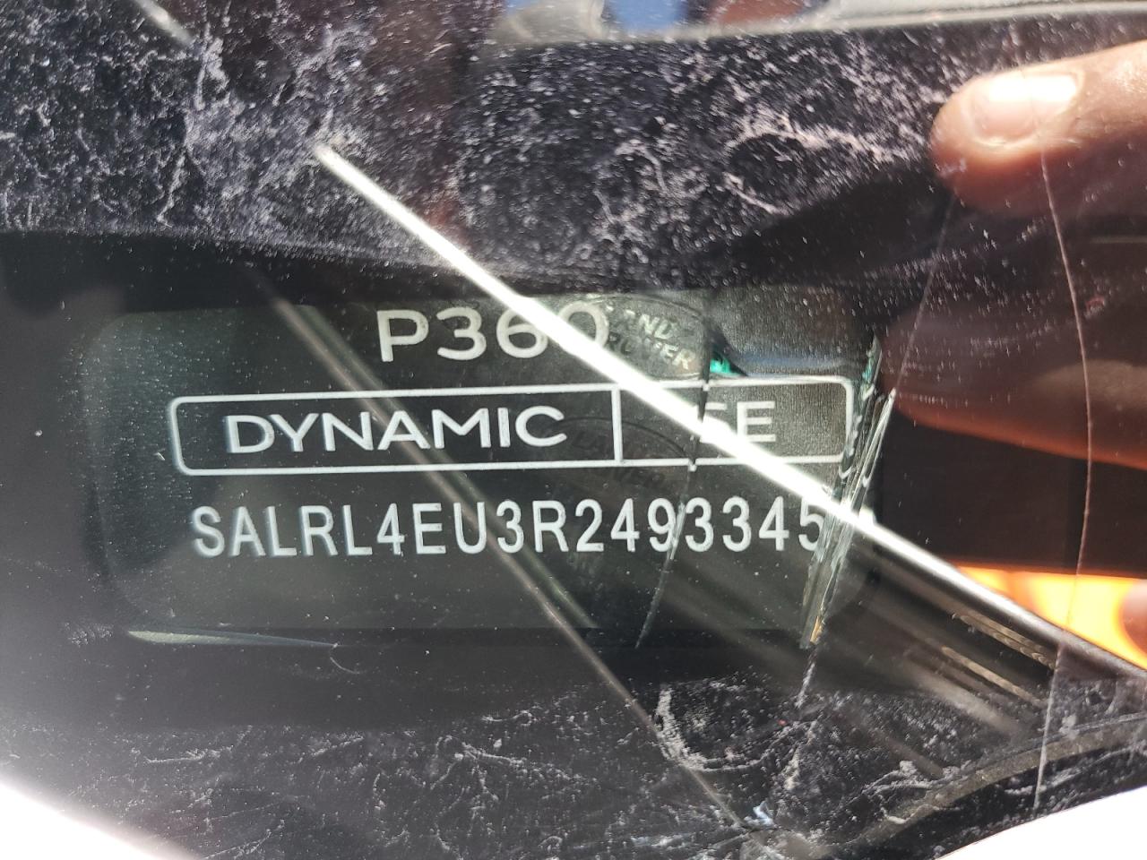 2024 LAND ROVER DISCOVERY DYNAMIC SE VIN:SALRL4EU3R2493345