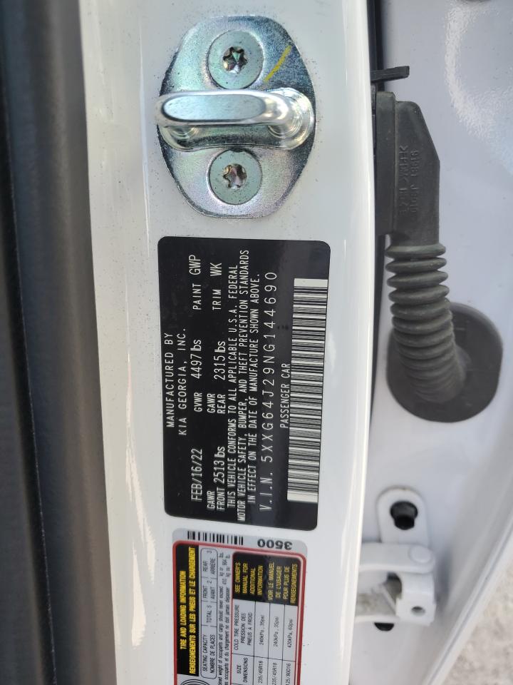 2022 KIA K5 GT LINE VIN:5XXG64J29NG144690