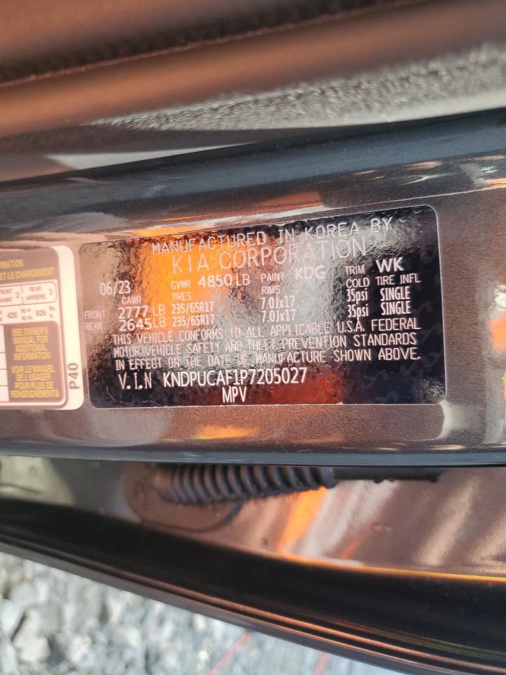 2023 KIA SPORTAGE LX VIN:KNDPUCAF1P7205027