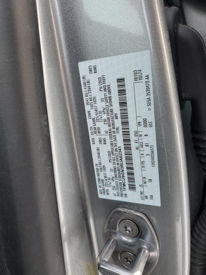 2024 FORD ESCAPE ACTIVE VIN:1FMCU9GN3RUA62341
