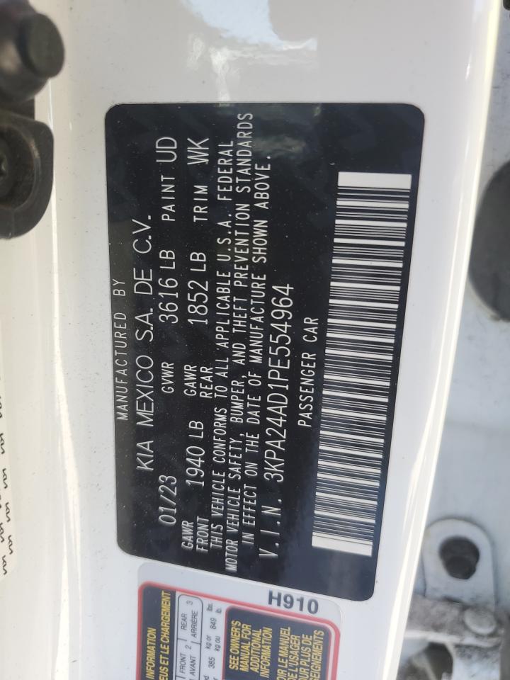2023 KIA RIO LX VIN:3KPA24AD1PE554964