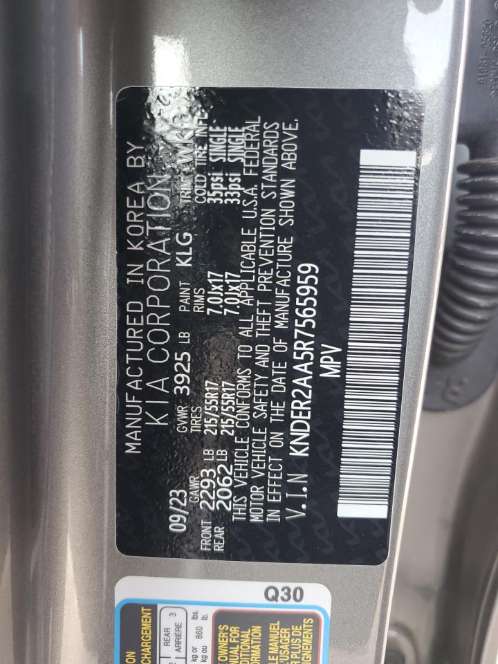 2024 KIA SELTOS EX VIN:KNDER2AA5R7565959