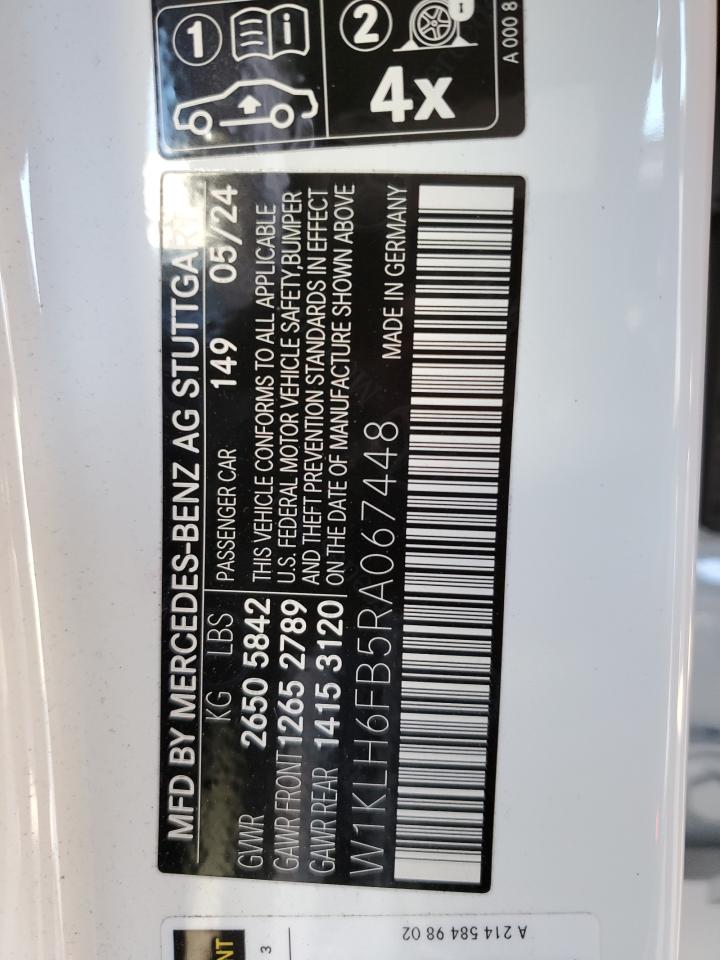 2024 MERCEDES-BENZ E 450 4M ALL TERRAIN VIN:W1KLH6FB5RA067448