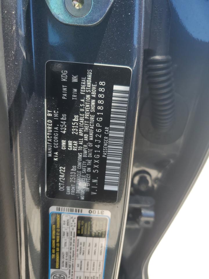 2023 KIA K5 LXS VIN:5XXG14J26PG188888