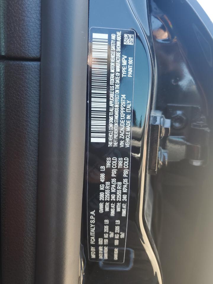 2023 JEEP RENEGADE ALTITUDE VIN:ZACNJDE1XPPP29734