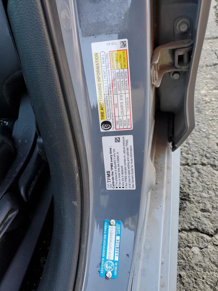 2022 HONDA CIVIC SPORT VIN:2HGFE2F57NH502714