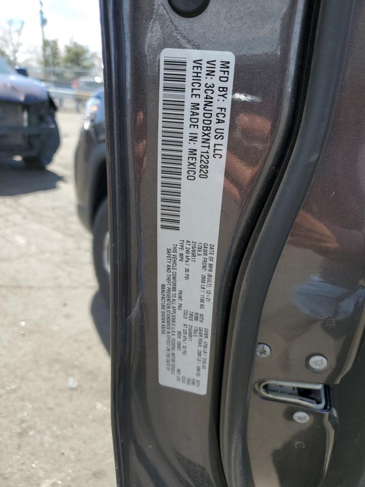 2022 JEEP COMPASS TRAILHAWK VIN:3C4NJDDBXNT122820