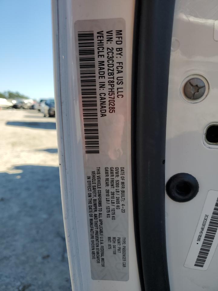 2023 DODGE CHALLENGER R/T VIN:2C3CDZBT8PH570285