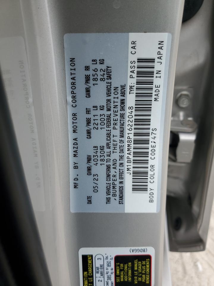 2023 MAZDA 3 PREMIUM VIN:JM1BPAMM8P1622048
