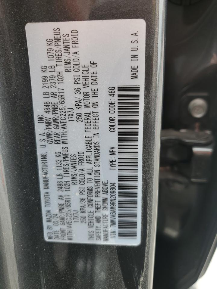 2024 MAZDA CX-50 SELECT VIN:7MMVABAM9RN209804