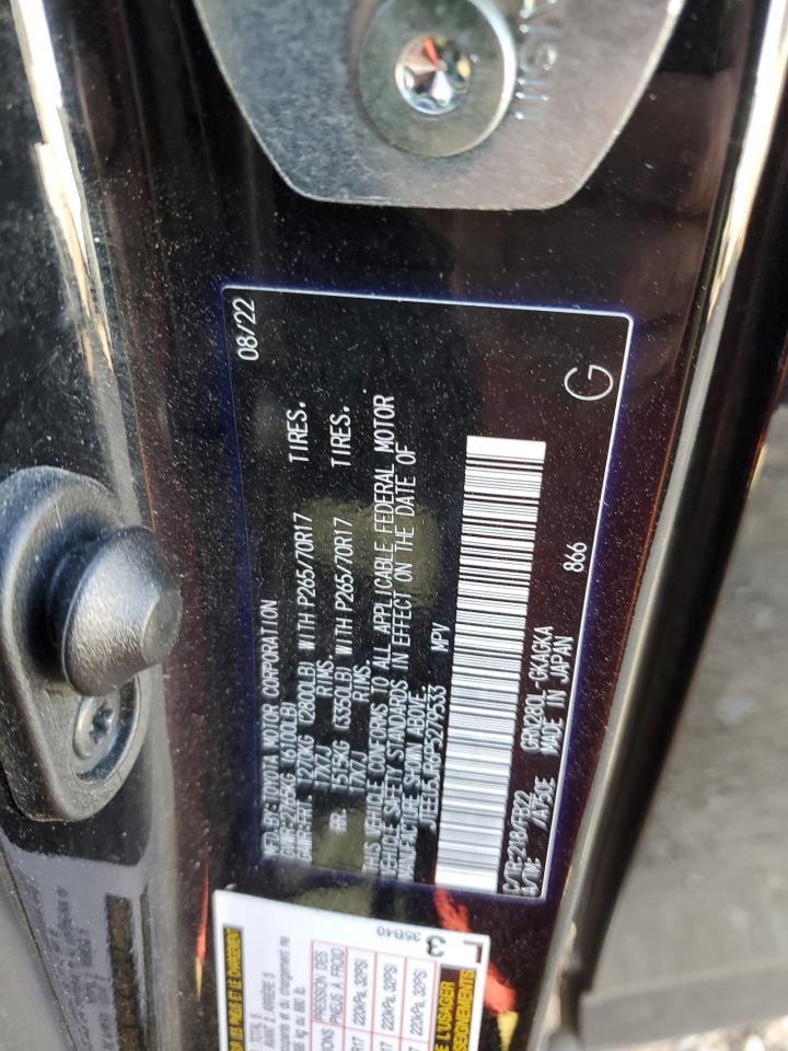 2023 TOYOTA 4RUNNER SR5 VIN:JTEEU5JR6P5279533