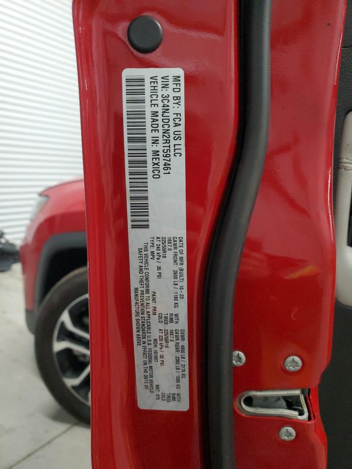 2024 JEEP COMPASS LIMITED VIN:3C4NJDCN2RT597461