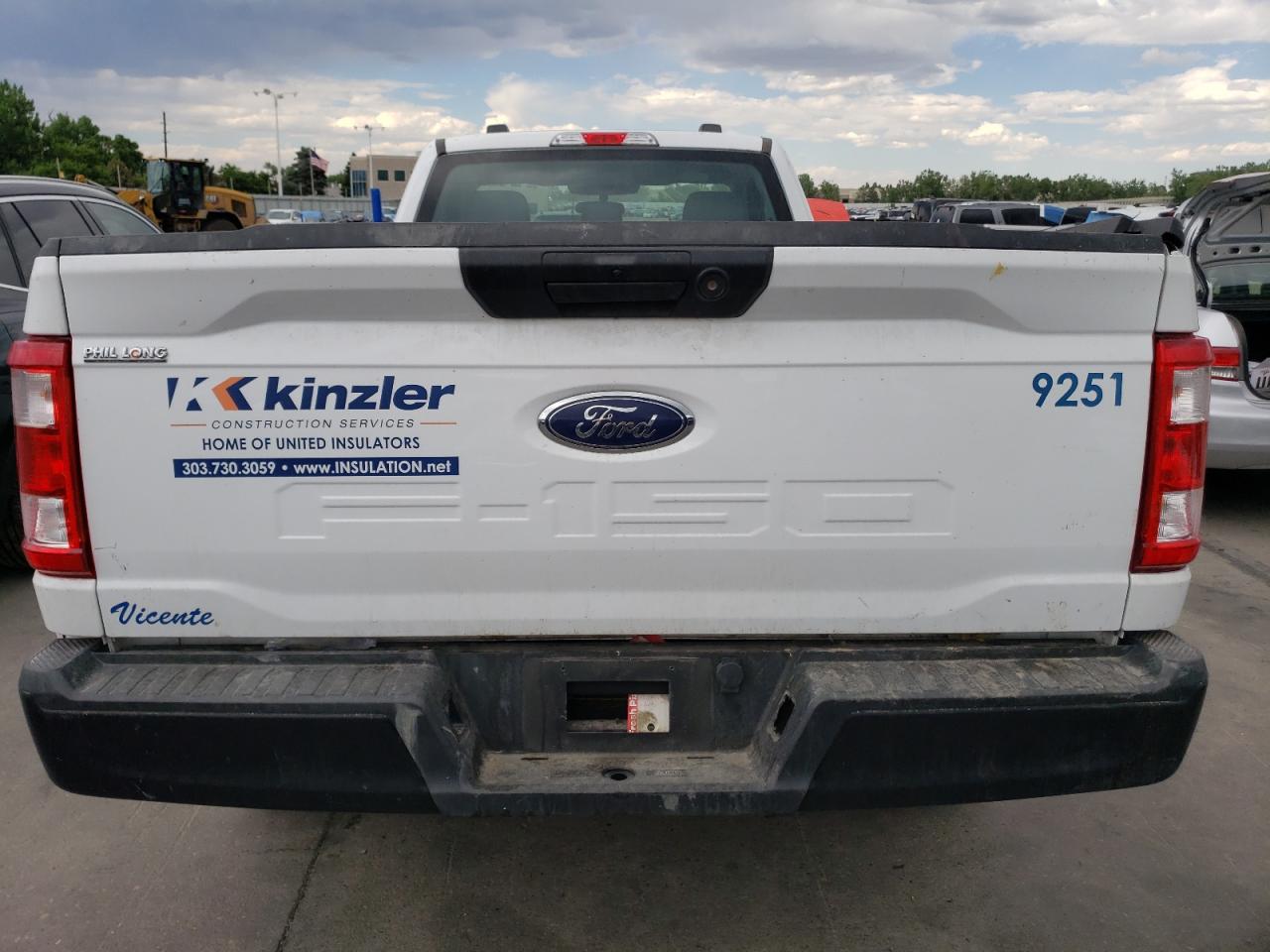 2022 FORD F150 VIN:1FTMF1E57NKD69251