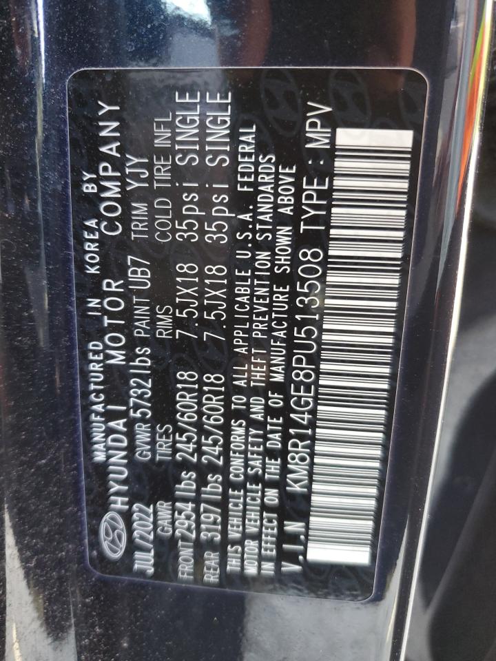 2023 HYUNDAI PALISADE SE VIN:KM8R14GE8PU513508