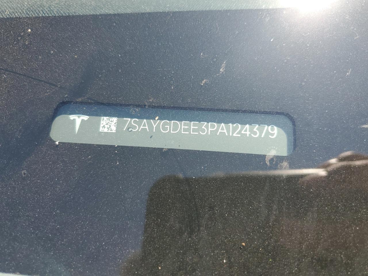2023 TESLA MODEL Y VIN:7SAYGDEE3PA124379