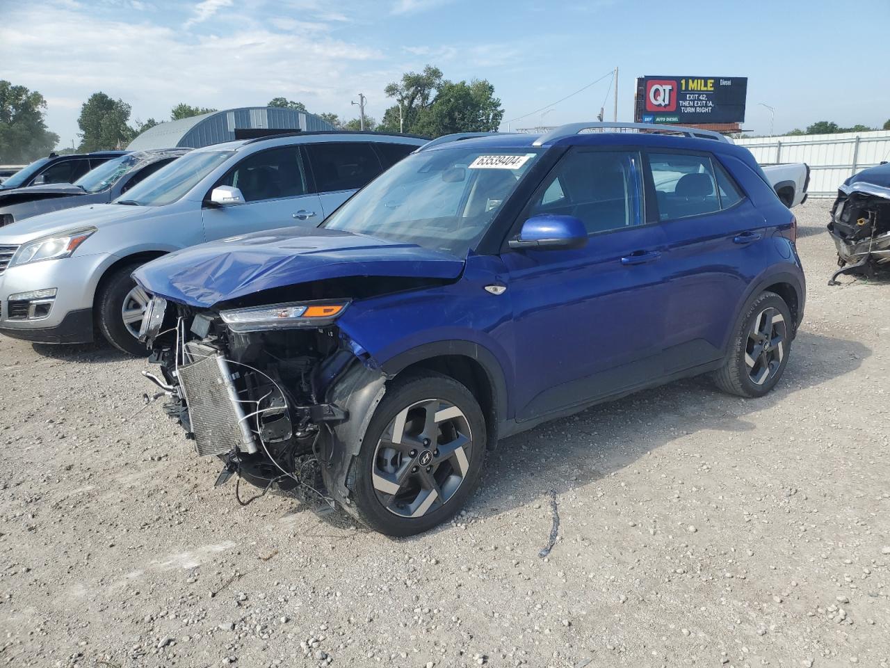 2022 HYUNDAI VENUE SEL VIN:KMHRC8A38NU161651