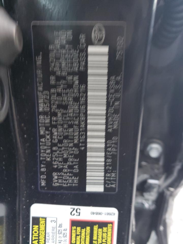 2023 TOYOTA CAMRY SE NIGHT SHADE VIN:4T1G31AK8PU616216