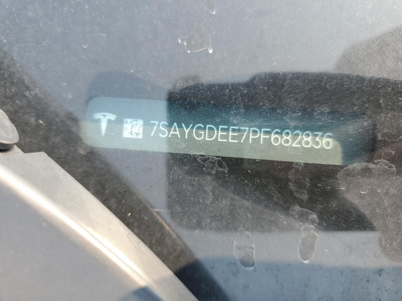 2023 TESLA MODEL Y VIN:7SAYGDEE7PF682836