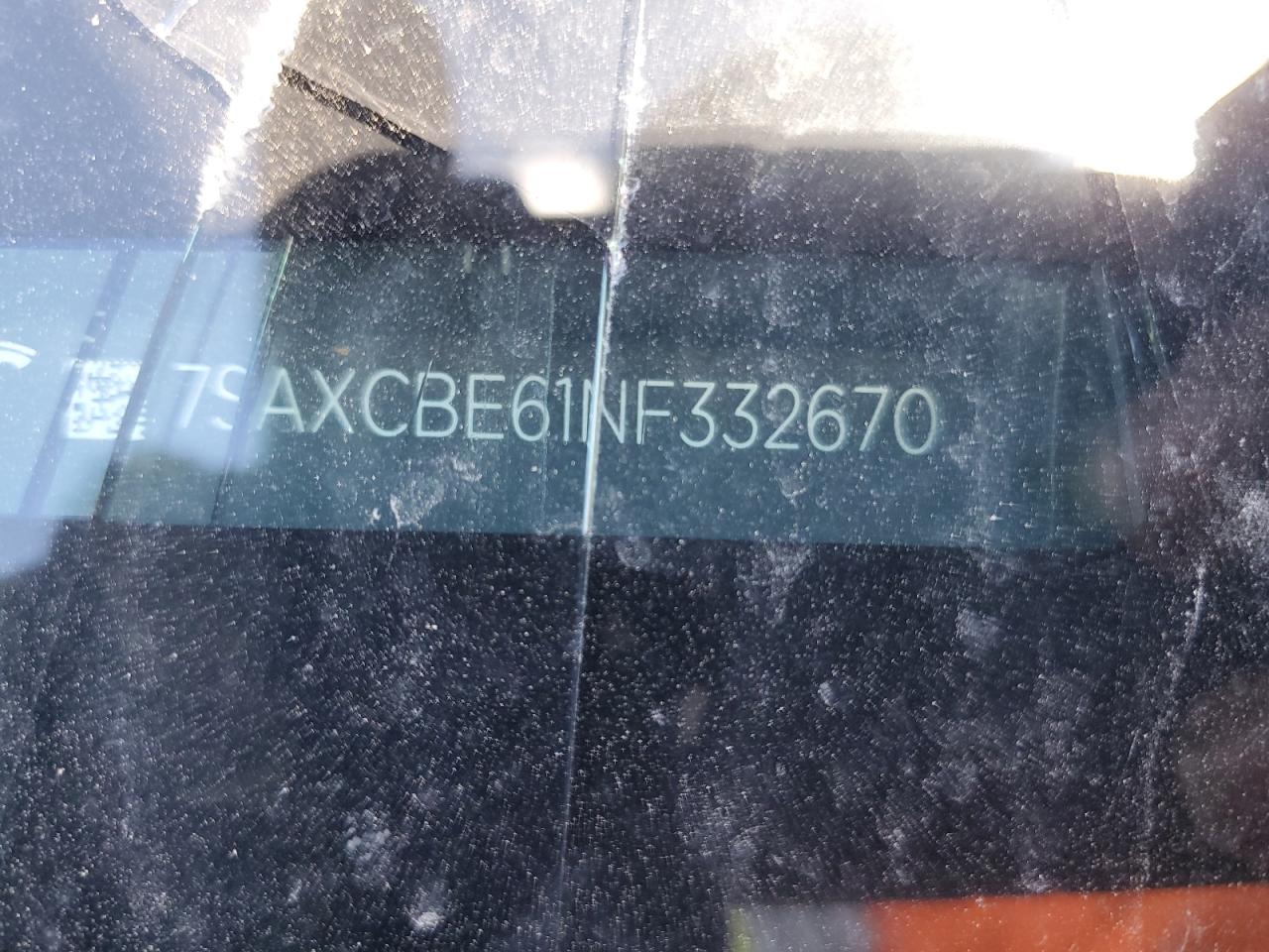 2022 TESLA MODEL X VIN:7SAXCBE61NF332670
