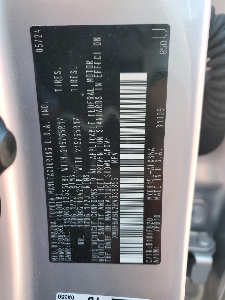 2024 TOYOTA COROLLA CROSS SE VIN:7MUFBABG2RV039855