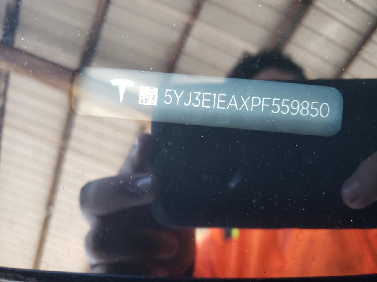 2023 TESLA MODEL 3 VIN:5YJ3E1EAXPF559850
