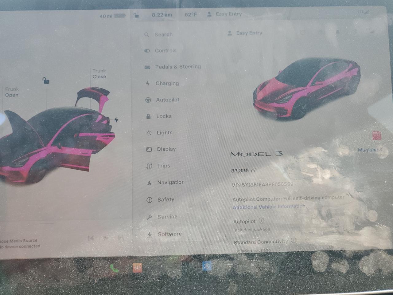 2023 TESLA MODEL 3 VIN:5YJ3E1EA8PF656559