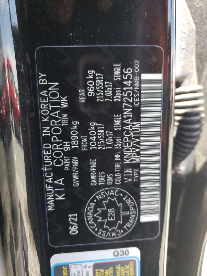 2022 KIA SELTOS LX VIN:KNDEPCAA1N7251456