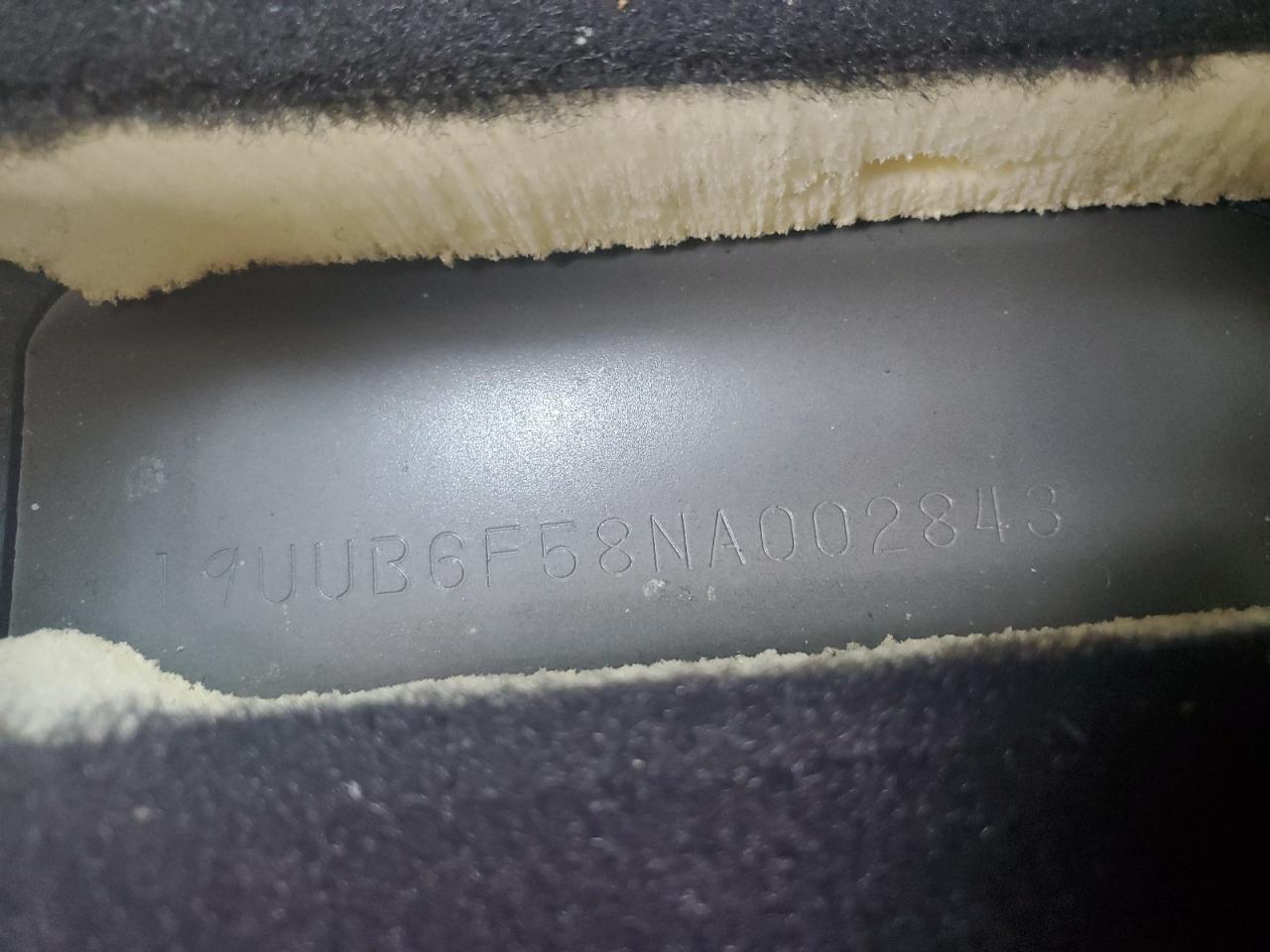 2022 ACURA TLX TECH A VIN:19UUB6F58NA002843