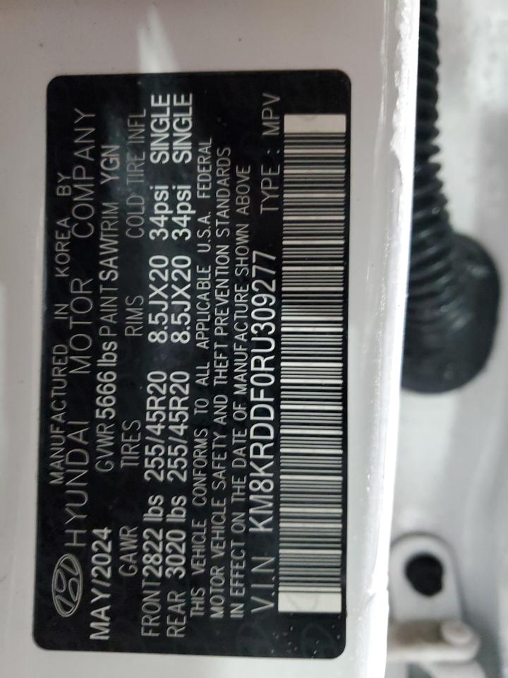 2024 HYUNDAI IONIQ 5 LIMITED VIN:KM8KRDDF0RU309277