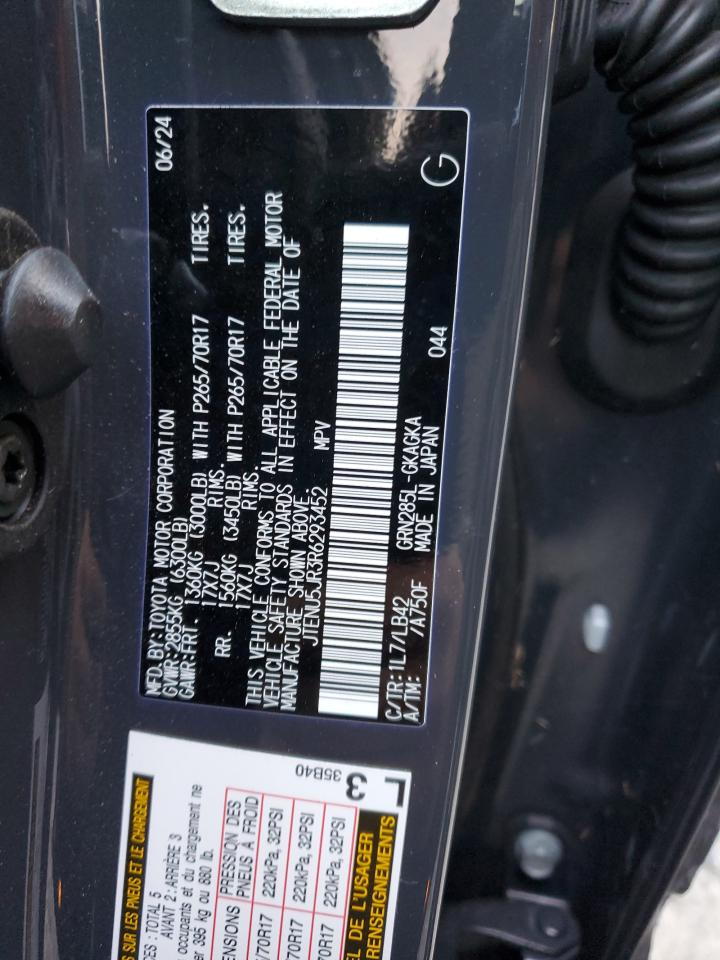 2024 TOYOTA 4RUNNER SR5/SR5 PREMIUM VIN:JTENU5JR3R6293452