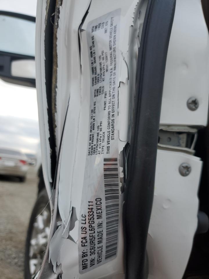 2023 RAM 2500 LARAMIE VIN:3C6UR5FL6PG533411