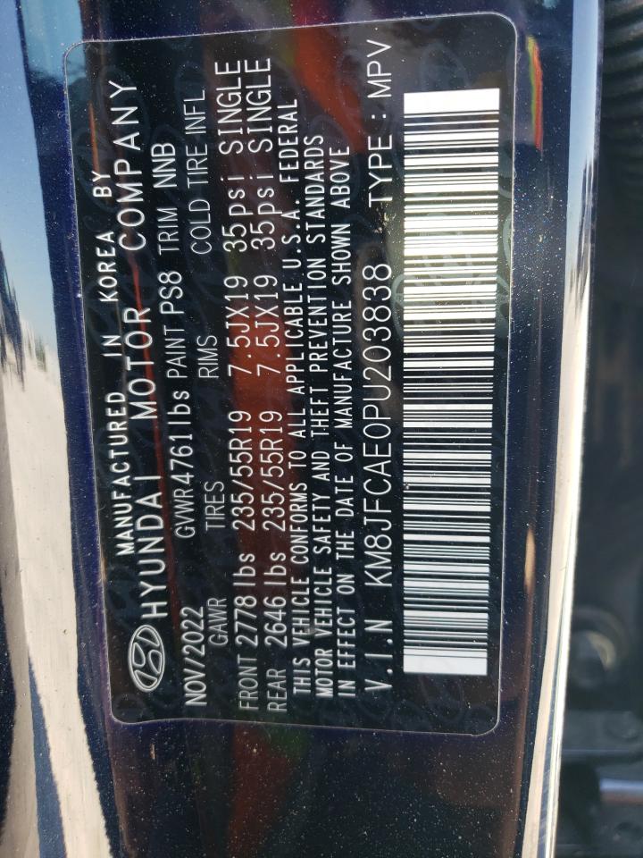 2023 HYUNDAI TUCSON N LINE VIN:KM8JFCAE0PU203838