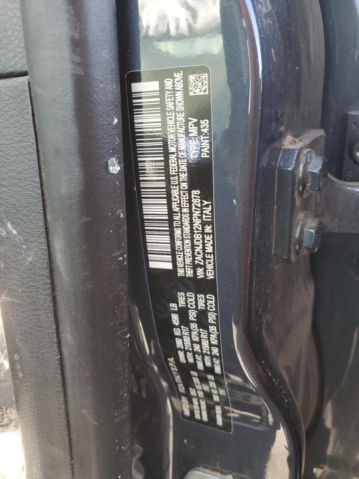 2022 JEEP RENEGADE LATITUDE VIN:ZACNJDB12NPN72878