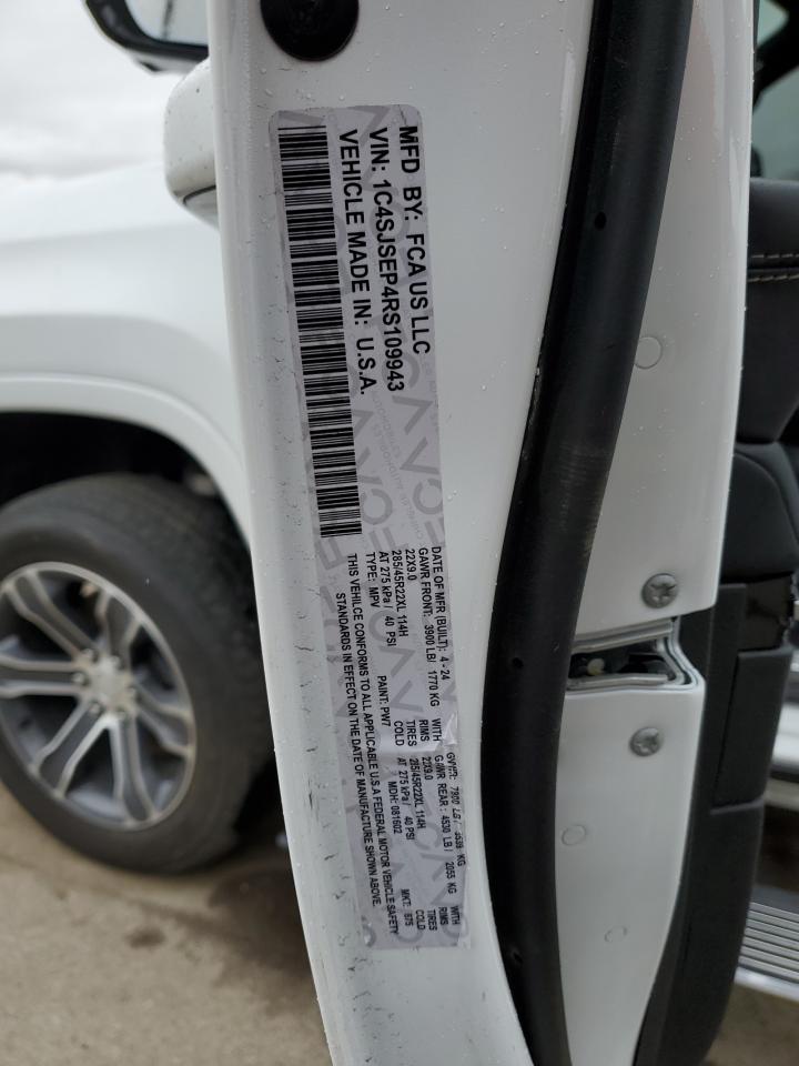 2024 JEEP GRAND WAGONEER L SERIES I VIN:1C4SJSEP4RS109943