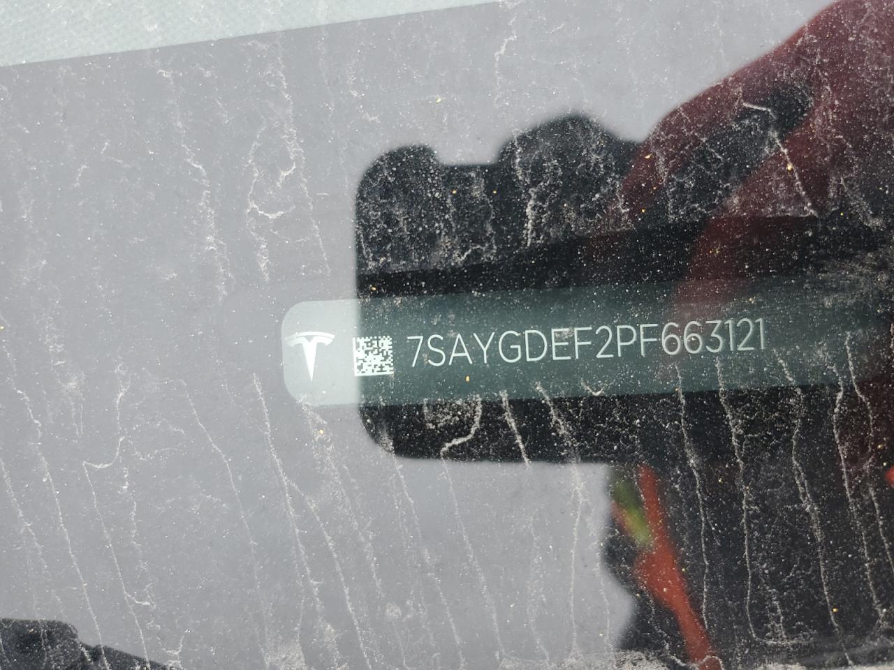 2023 TESLA MODEL Y VIN:7SAYGDEF2PF663121