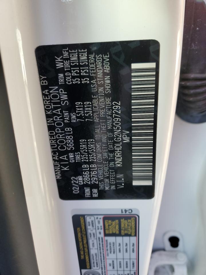2022 KIA SORENTO EX VIN:KNDRHDLG2N5097292
