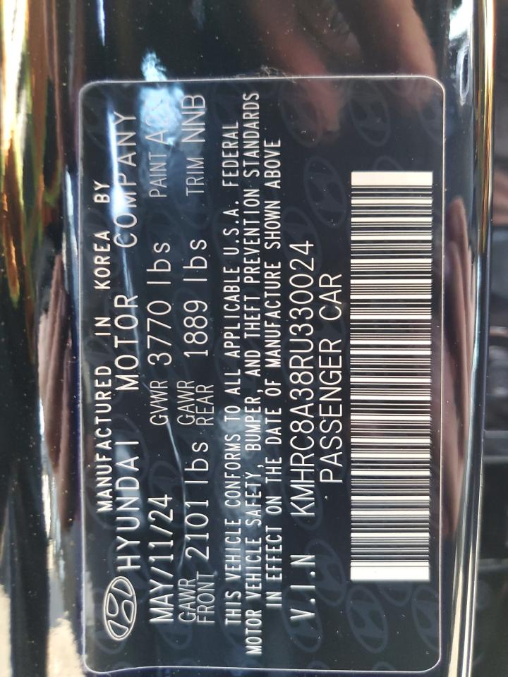 2024 HYUNDAI VENUE SEL VIN:KMHRC8A38RU330024