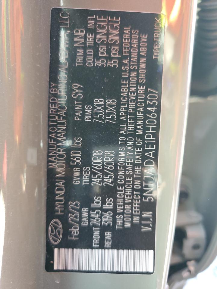 2023 HYUNDAI SANTA CRUZ SE VIN:5NTJADAE1PH064307