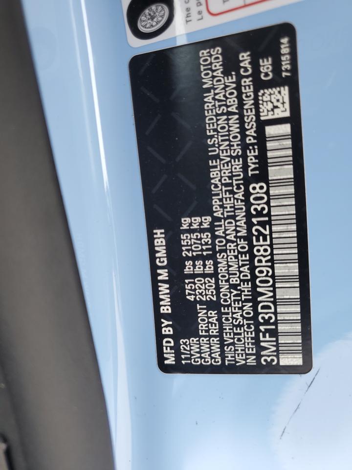 2024 BMW M2 VIN:3MF13DM09R8E21308