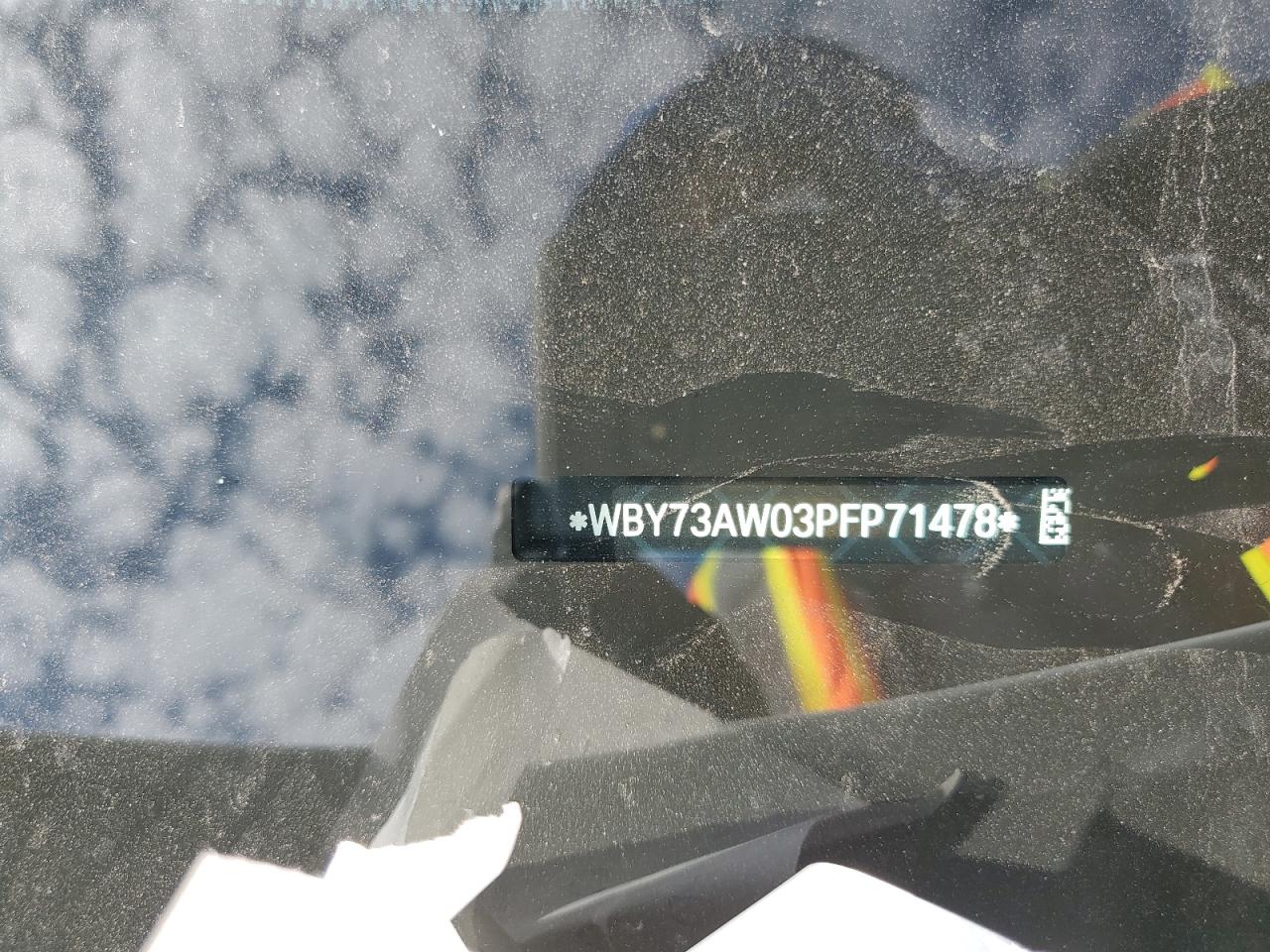 2023 BMW I4 EDRIVE40 VIN:WBY73AW03PFP71478