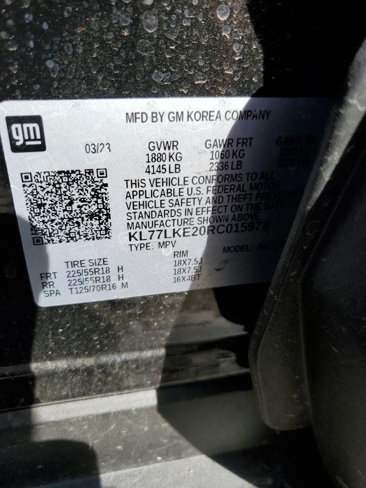 2024 CHEVROLET TRAX ACTIV VIN:KL77LKE20RC015974