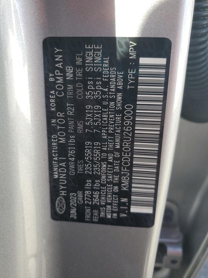2024 HYUNDAI TUCSON XRT VIN:KM8JFCDE0RU269000