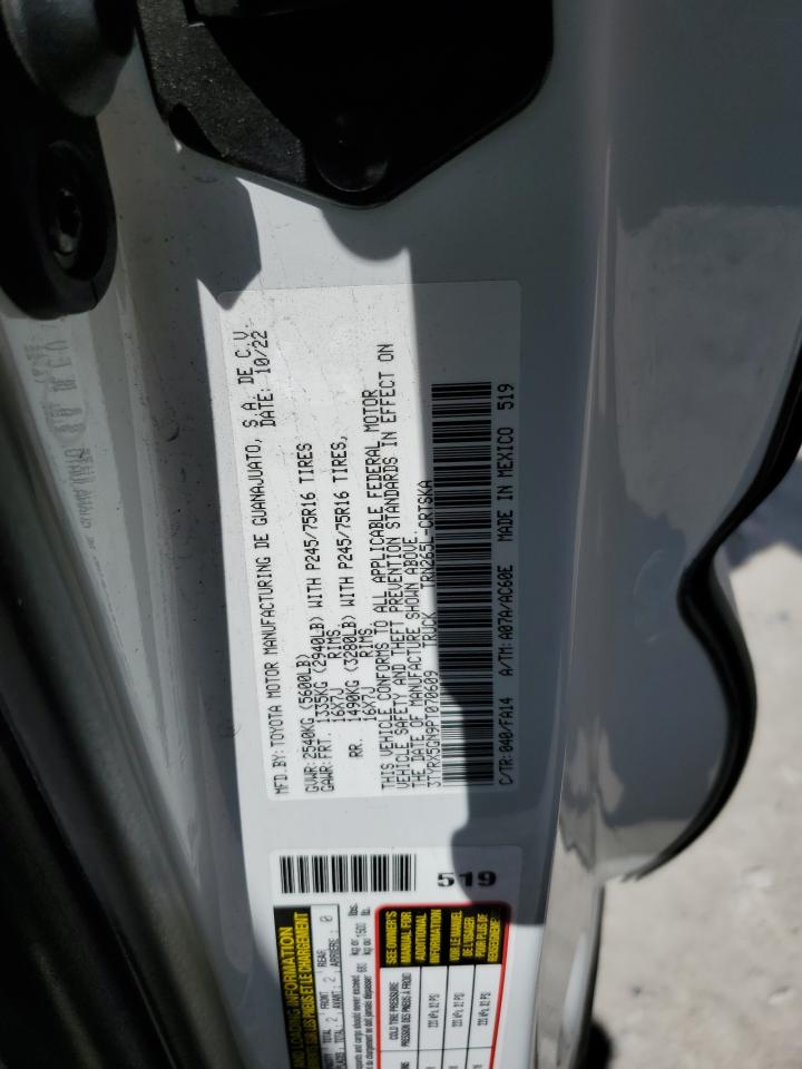 2023 TOYOTA TACOMA ACCESS CAB VIN:3TYRX5GN9PT070609